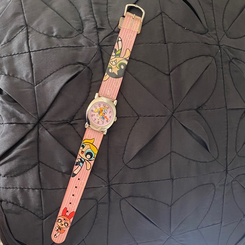 Power-puff Pink Girls Wristwatch.